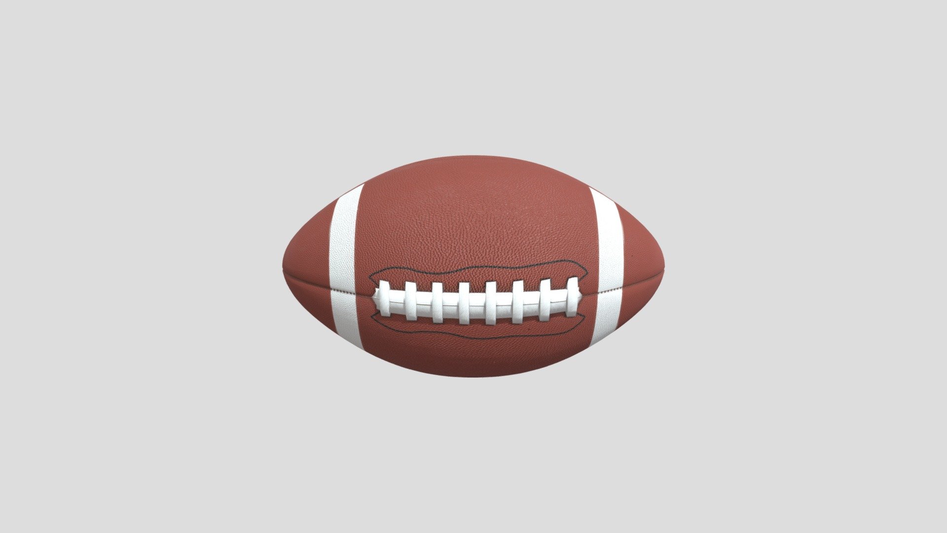 Clean American Football 3d model