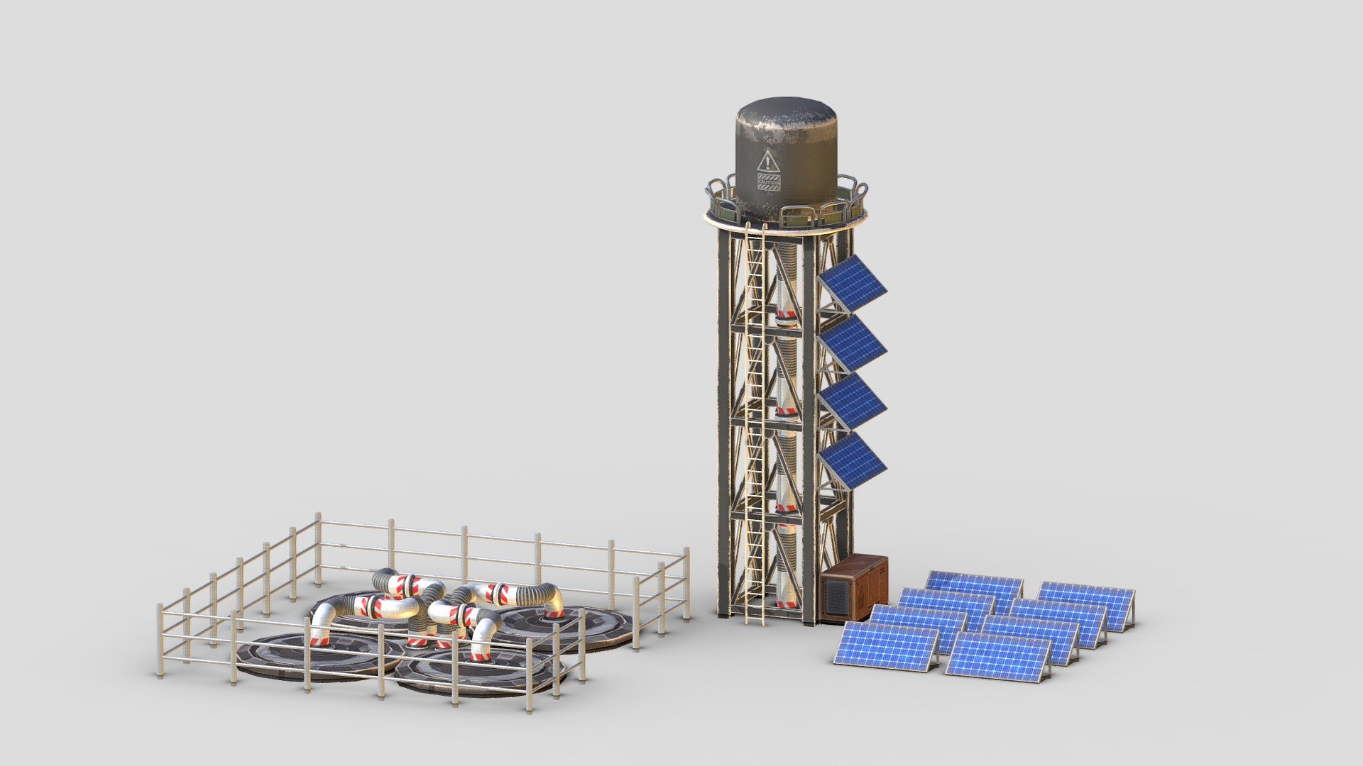 [ Alien Colony ] Water tower 3d model