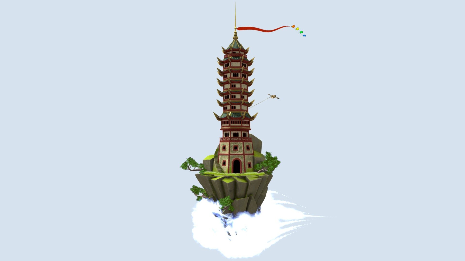 Air Temple 3d model