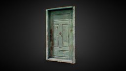 Wood Door Old 3D Scan