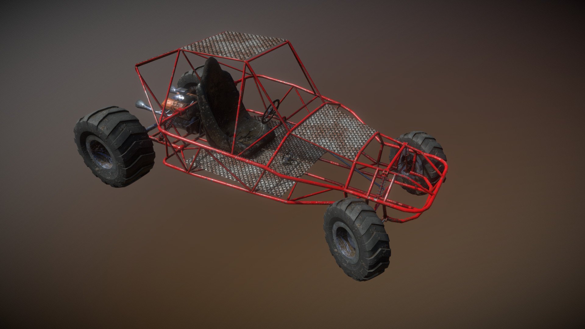 Riding Dirty Dune Buggy 3d model