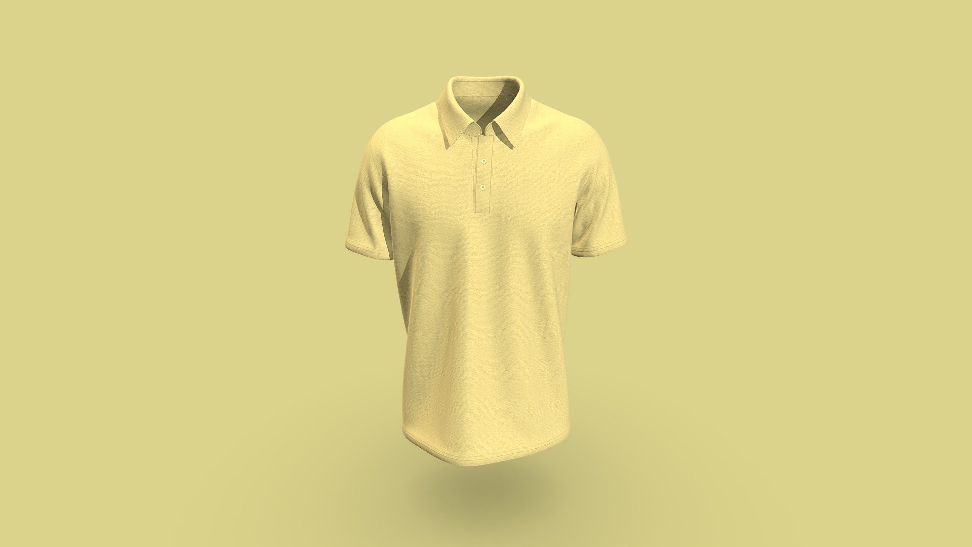 New Men Stylish Polo T- Shirt 3d model