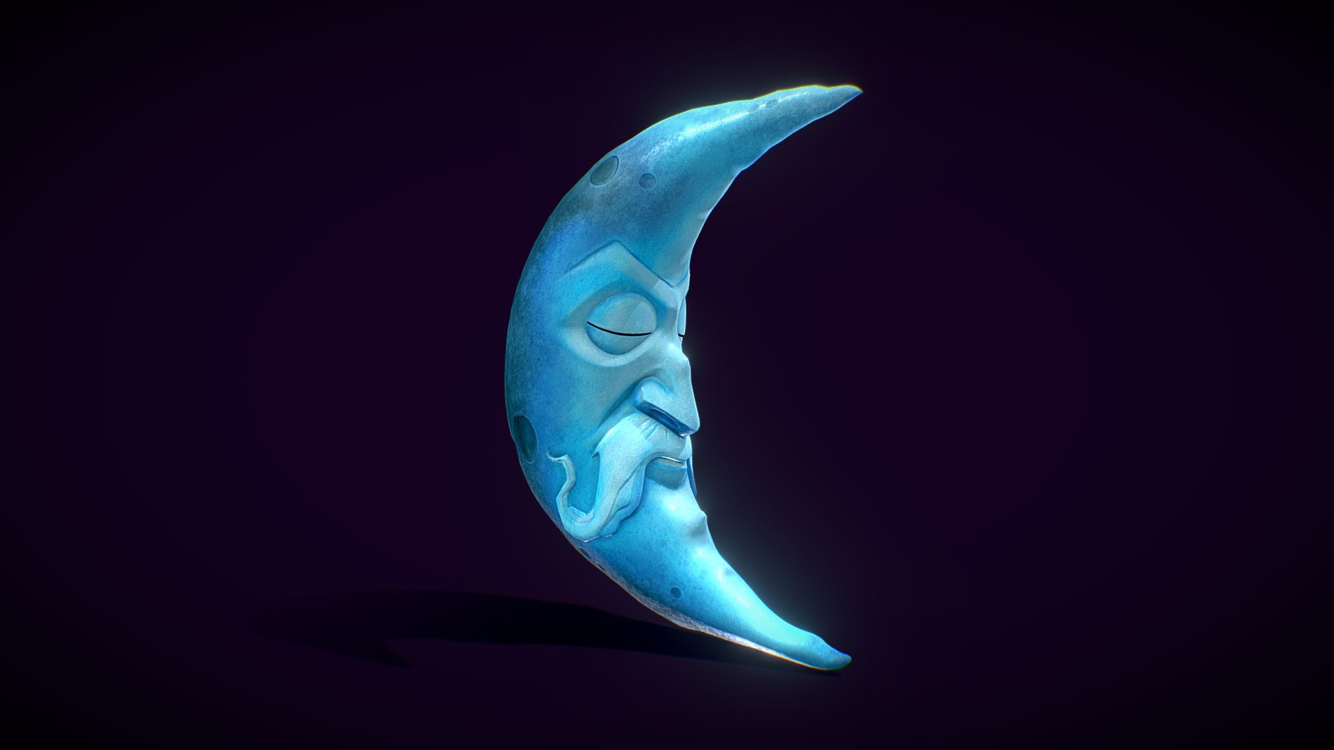 Blue moon  (no need to downlead) 3d model