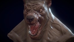 Werewolf bust