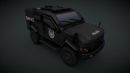 Oshkosh Sand Cat BLACK (Cities Skylines)