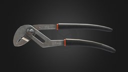 Realistic Tongue-and-Groove Pliers