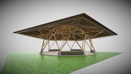 BAMBOO SHELTER GEODESIC BAKED