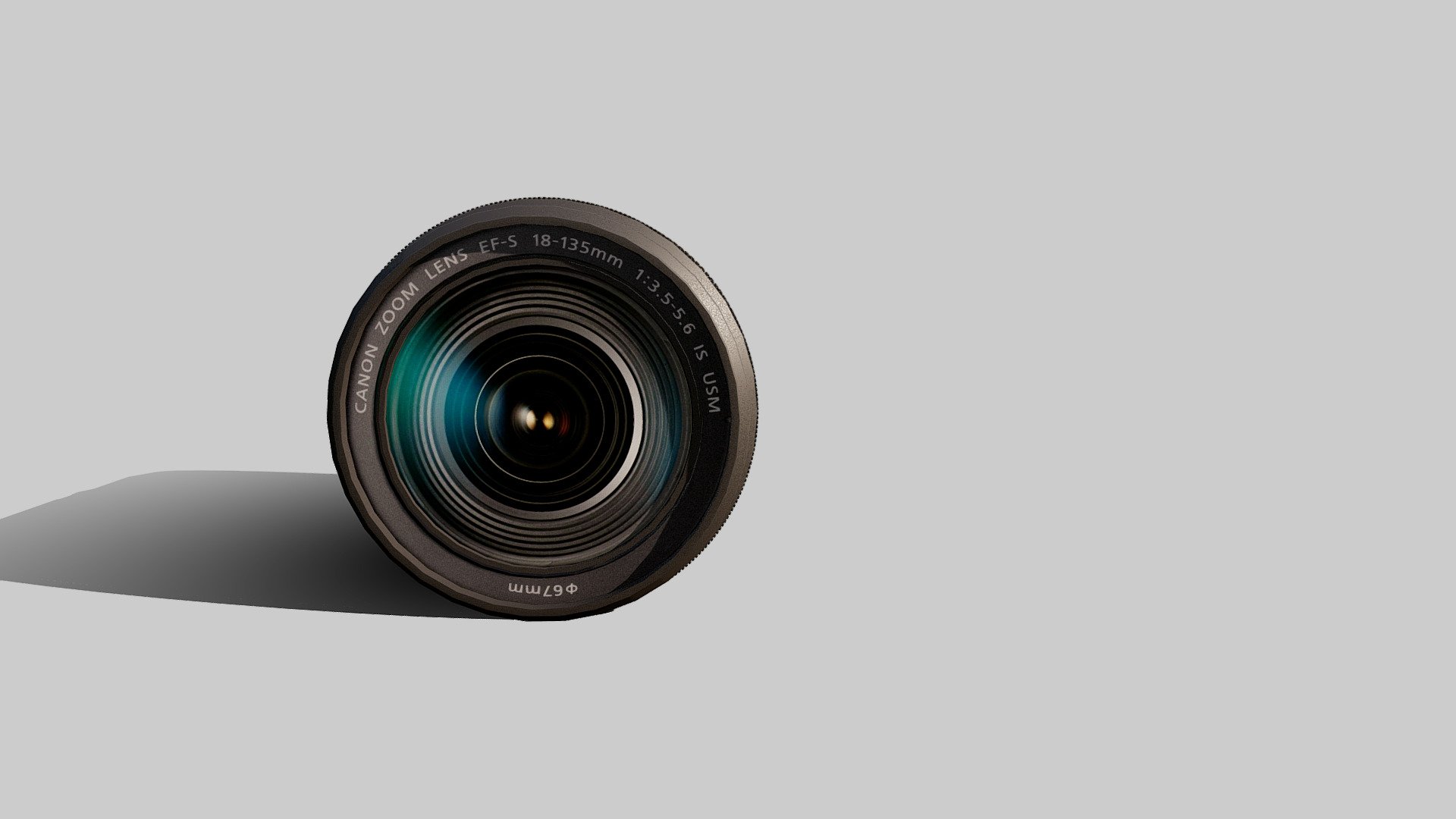 camera lens 3d model