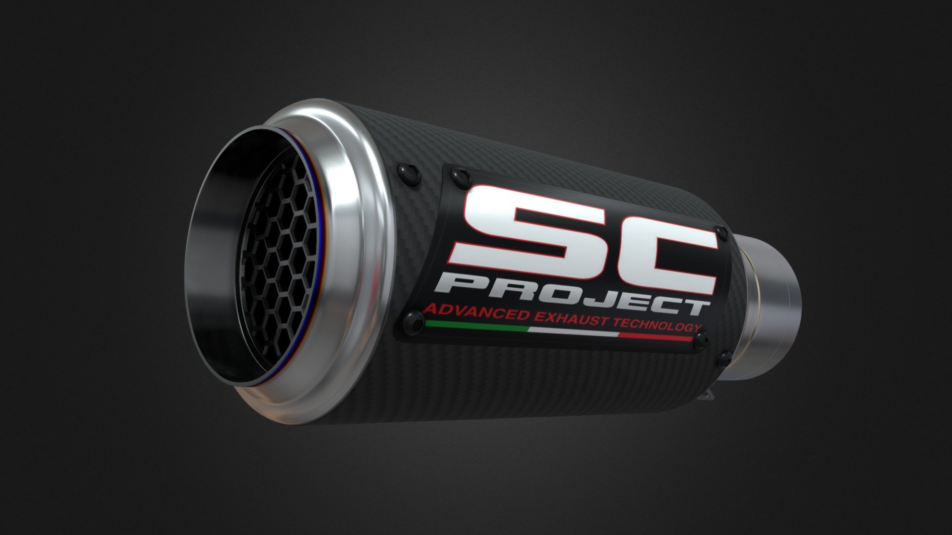 SC Project CR-T Exhaust 3d model