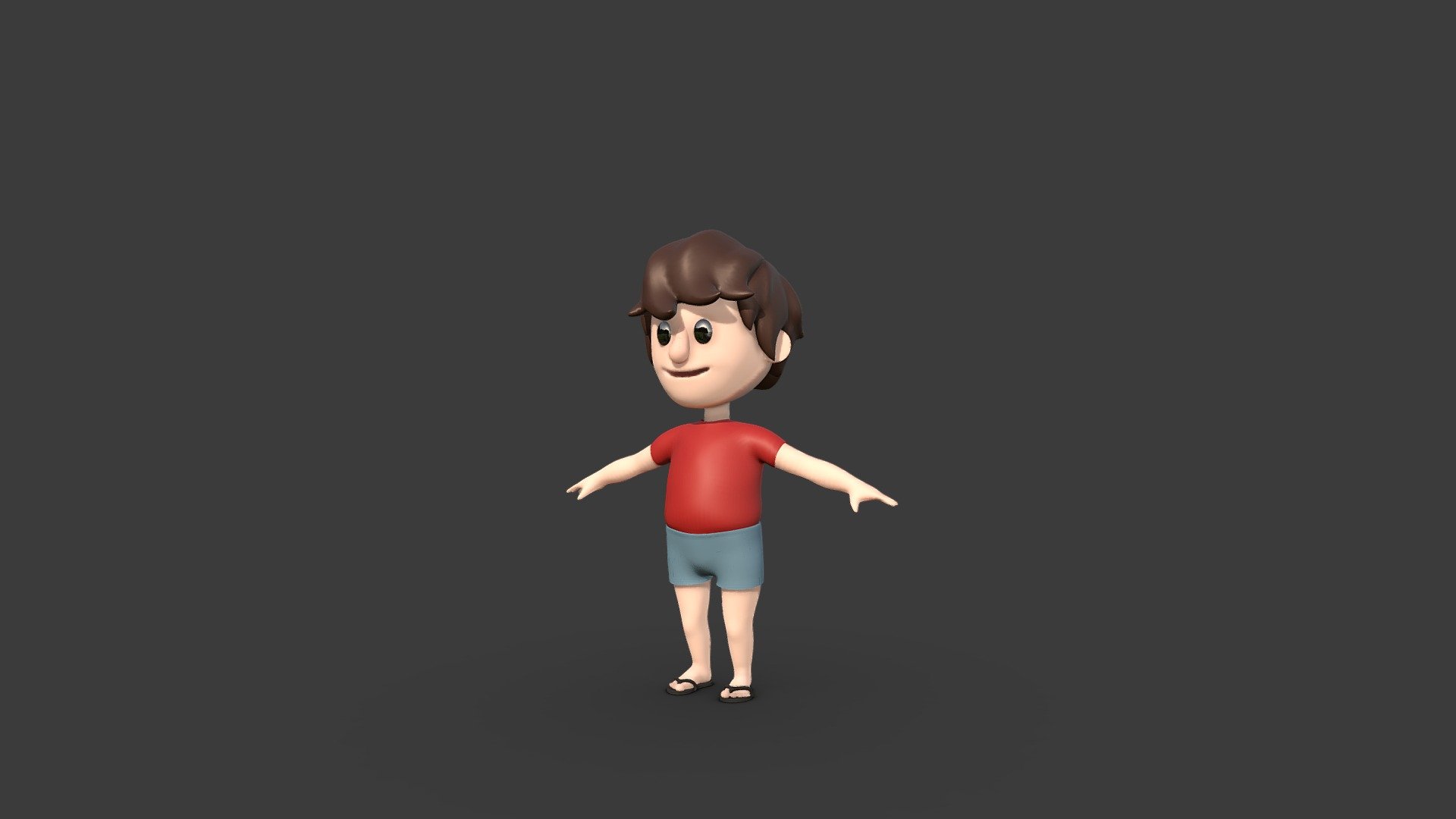 CARTOON KID 3d model