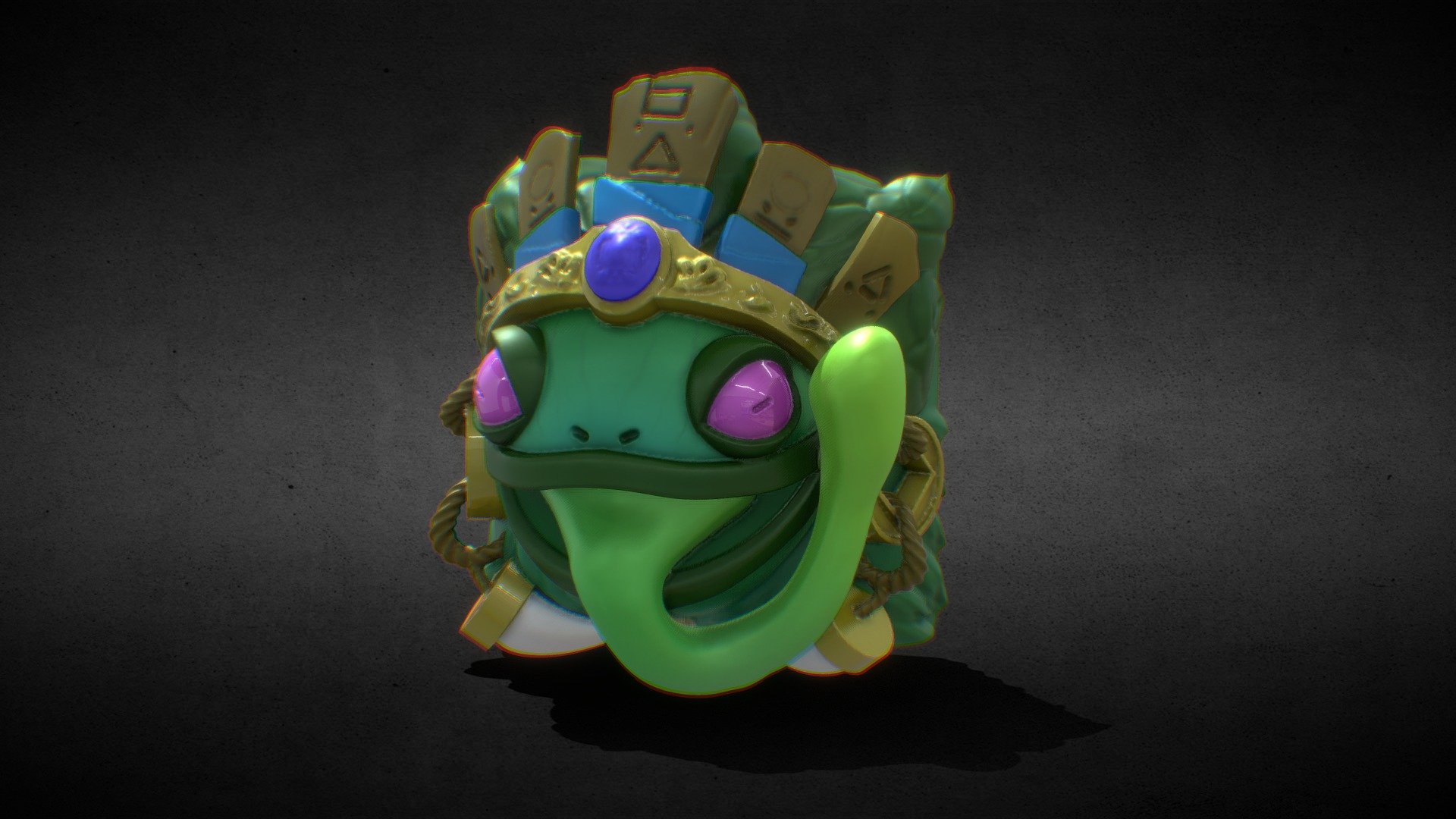 Voodoo Frog 3d model