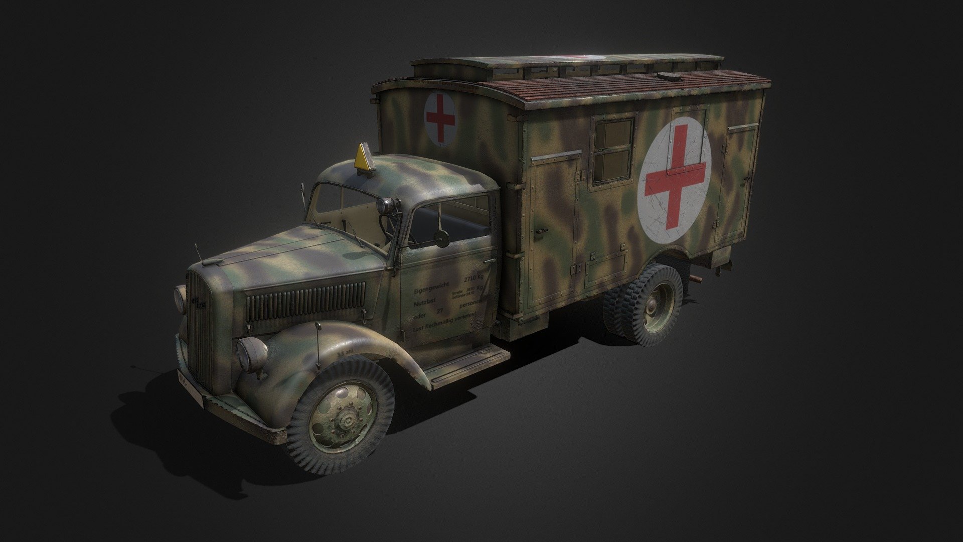 Opel Blitz Box 3d model