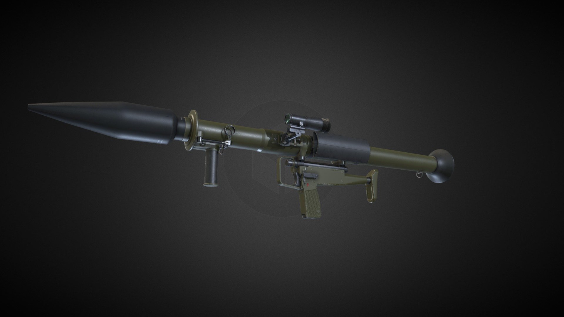 Panzerfaust 44 mm 3d model