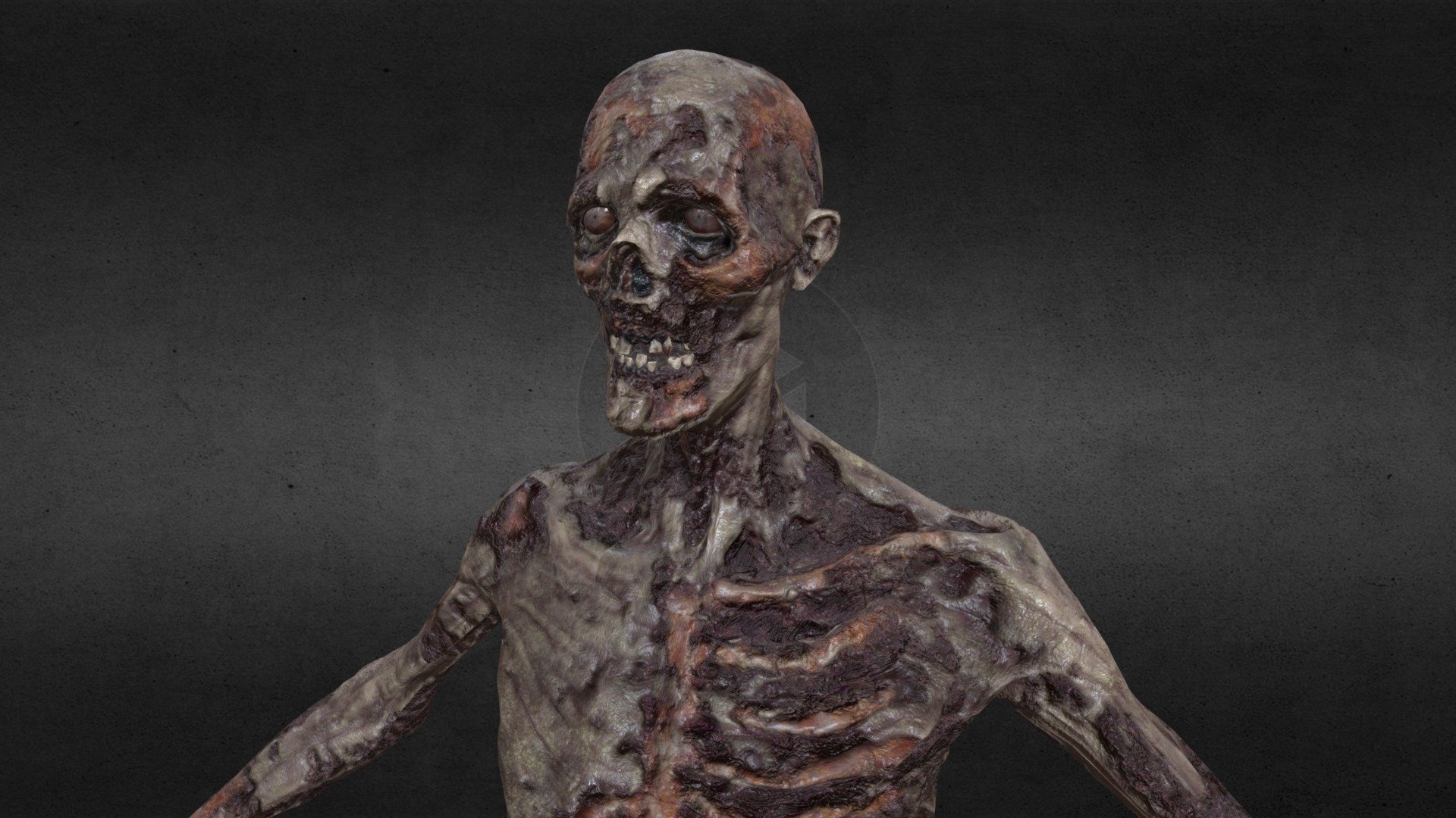 Decayed Zombie A 3d model