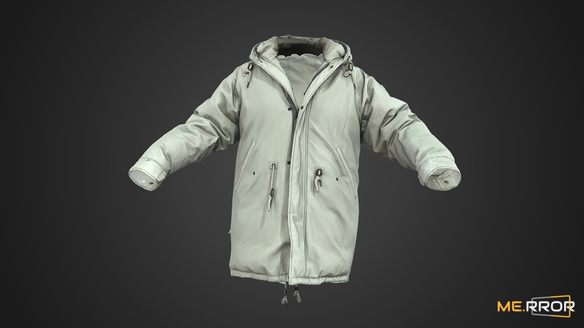 Khaki Field Jacket 3d model