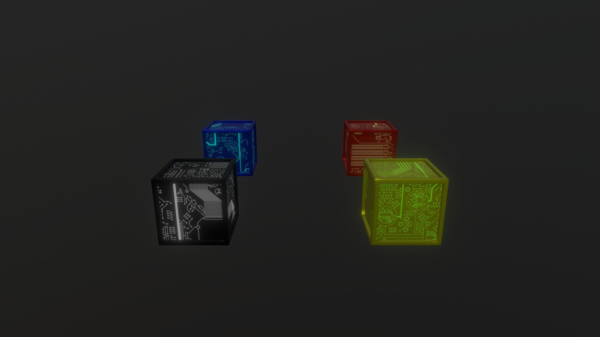 Mech Cubes 3d model