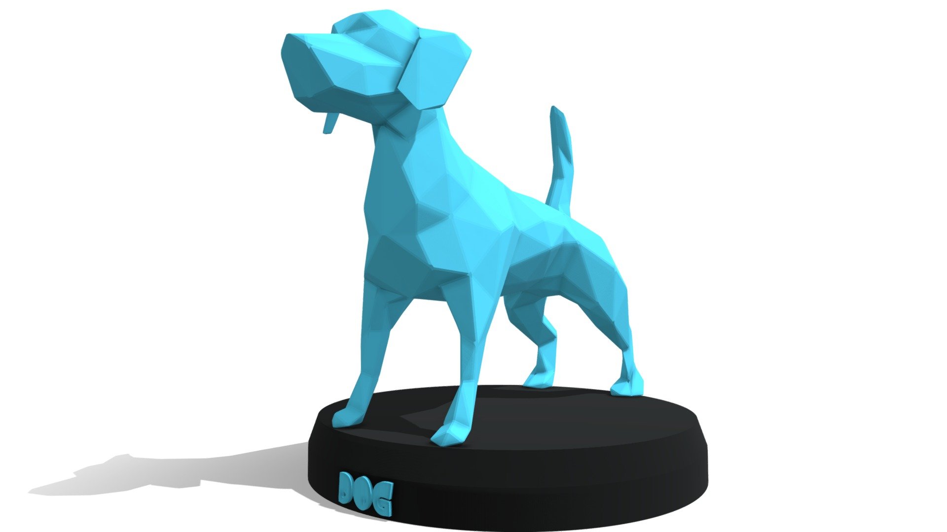 Poly Dog 3d model