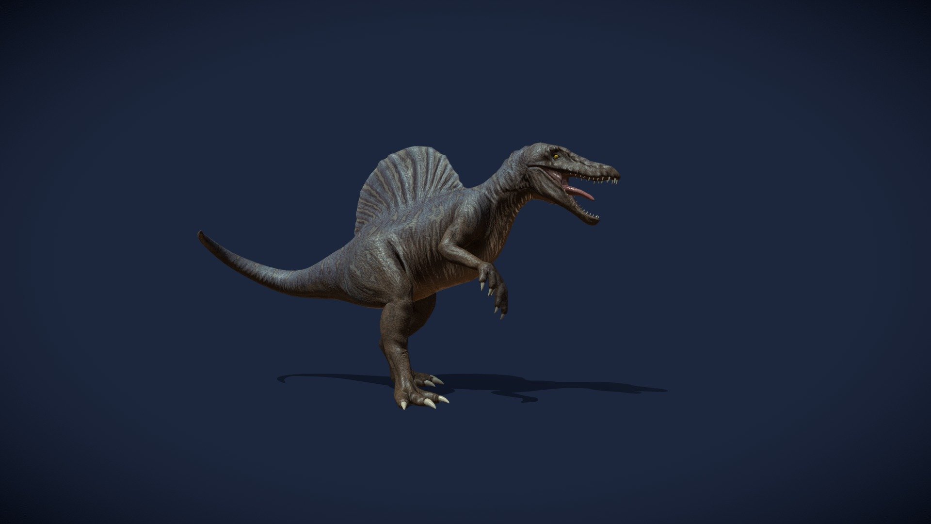 Spinosaur, the bloodthirsty dinosaur 3d model