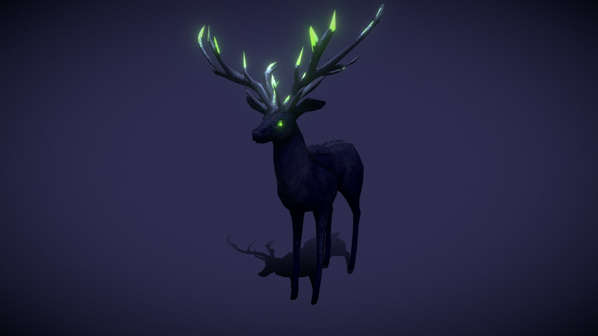 Corrupted Deer 3d model