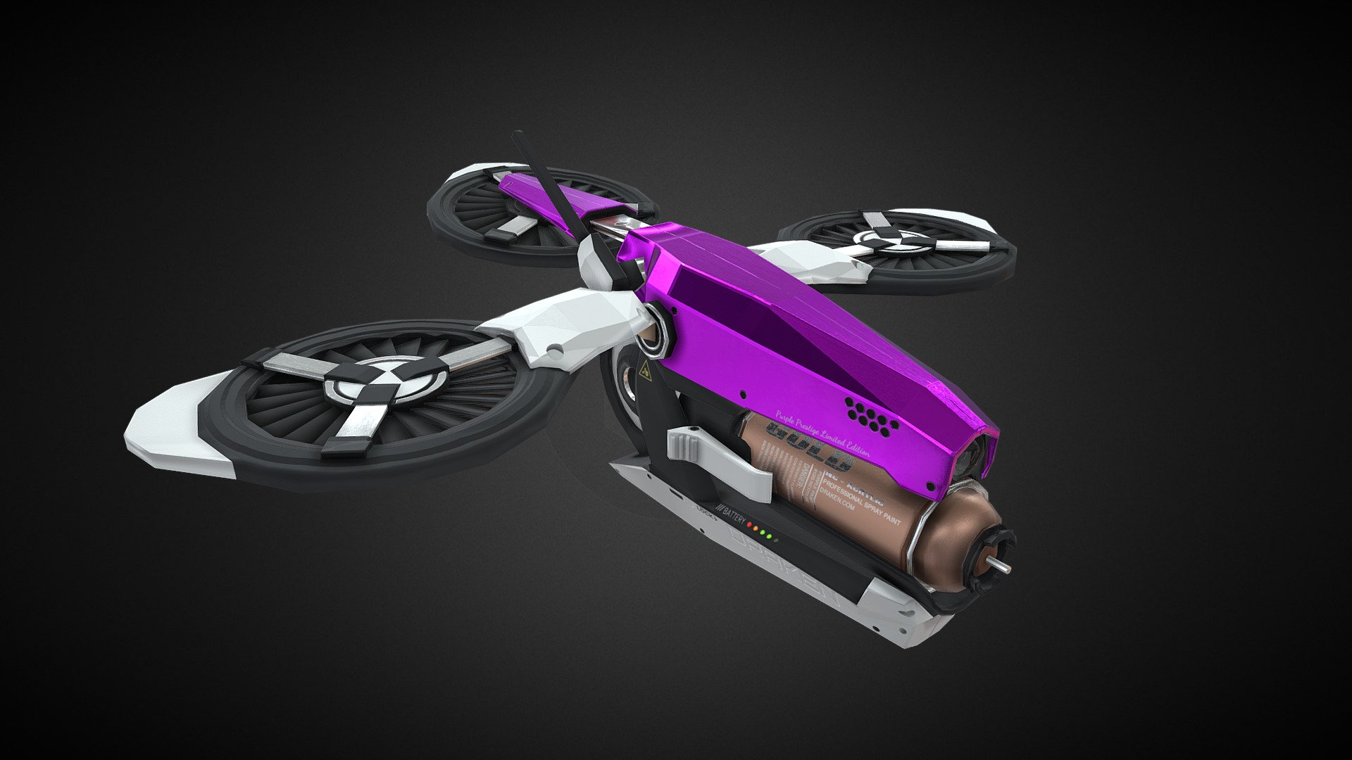 Spraypaint Drone 3d model