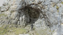 Big Cave Entrance Alps Scan