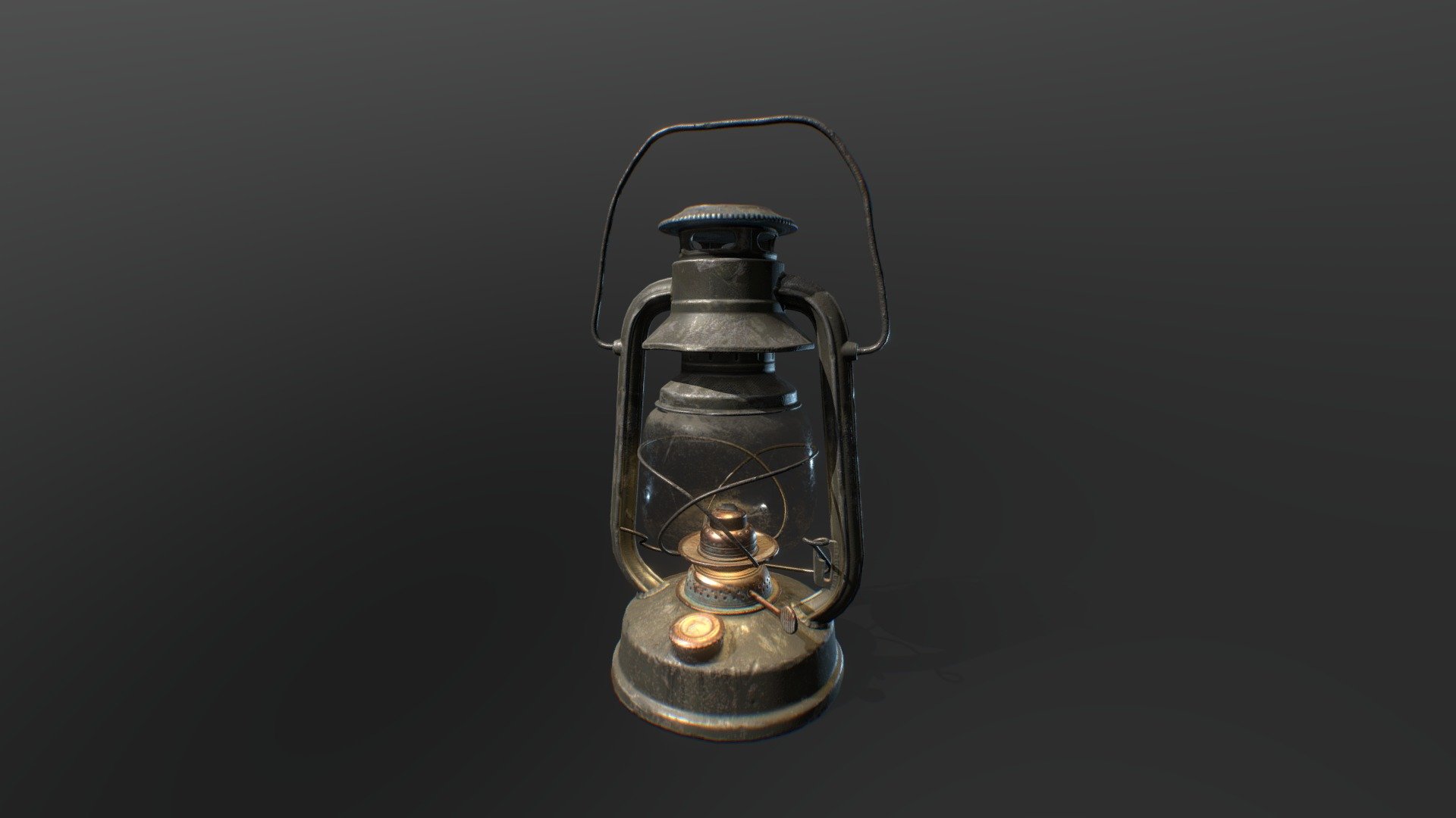 Oil Lamp 3d model