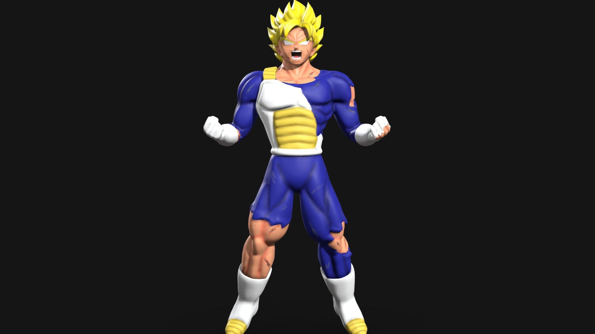 Goku SSJ 3D Model 3d model