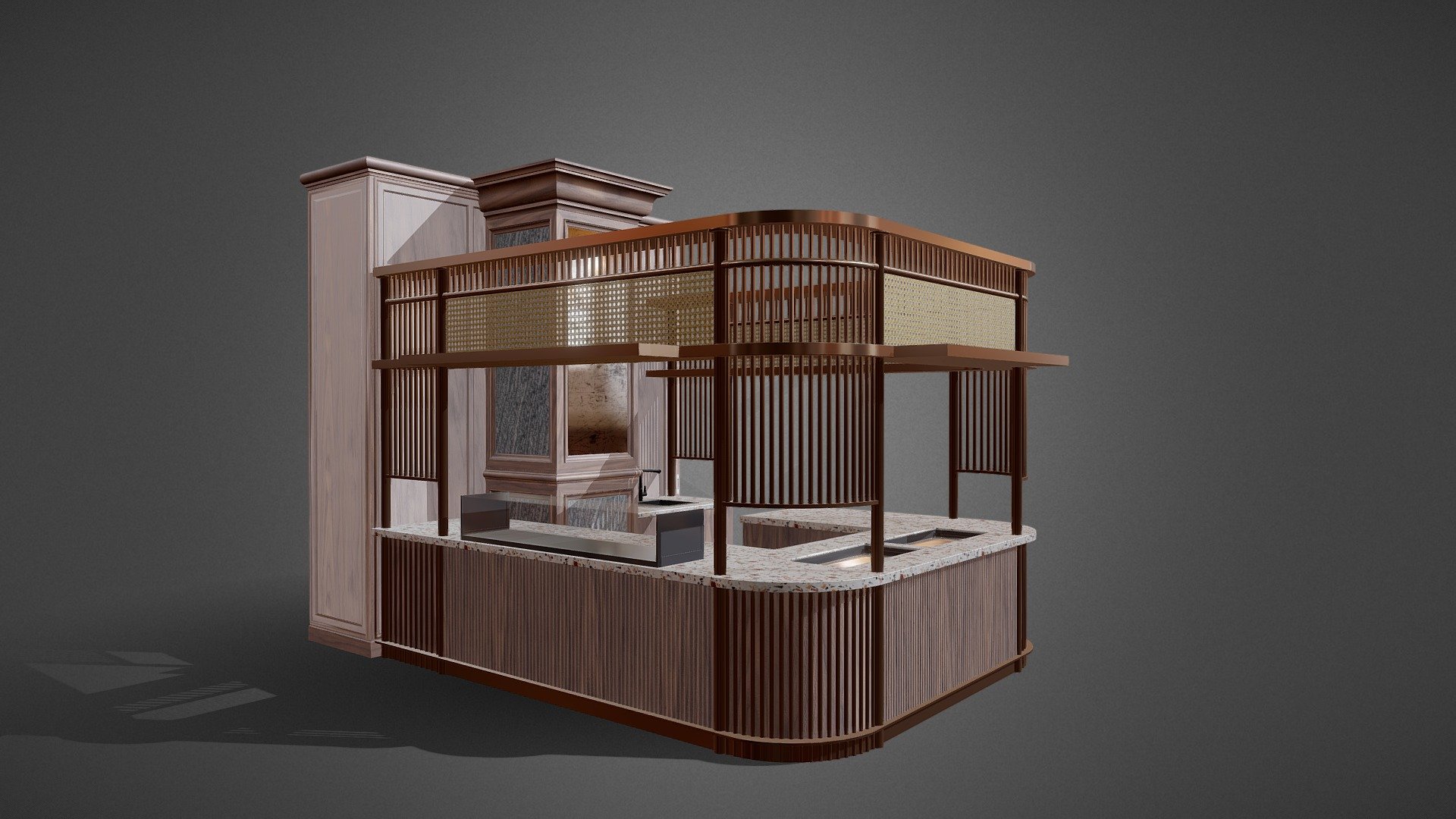 ADD Japanese Kiosk 3d model