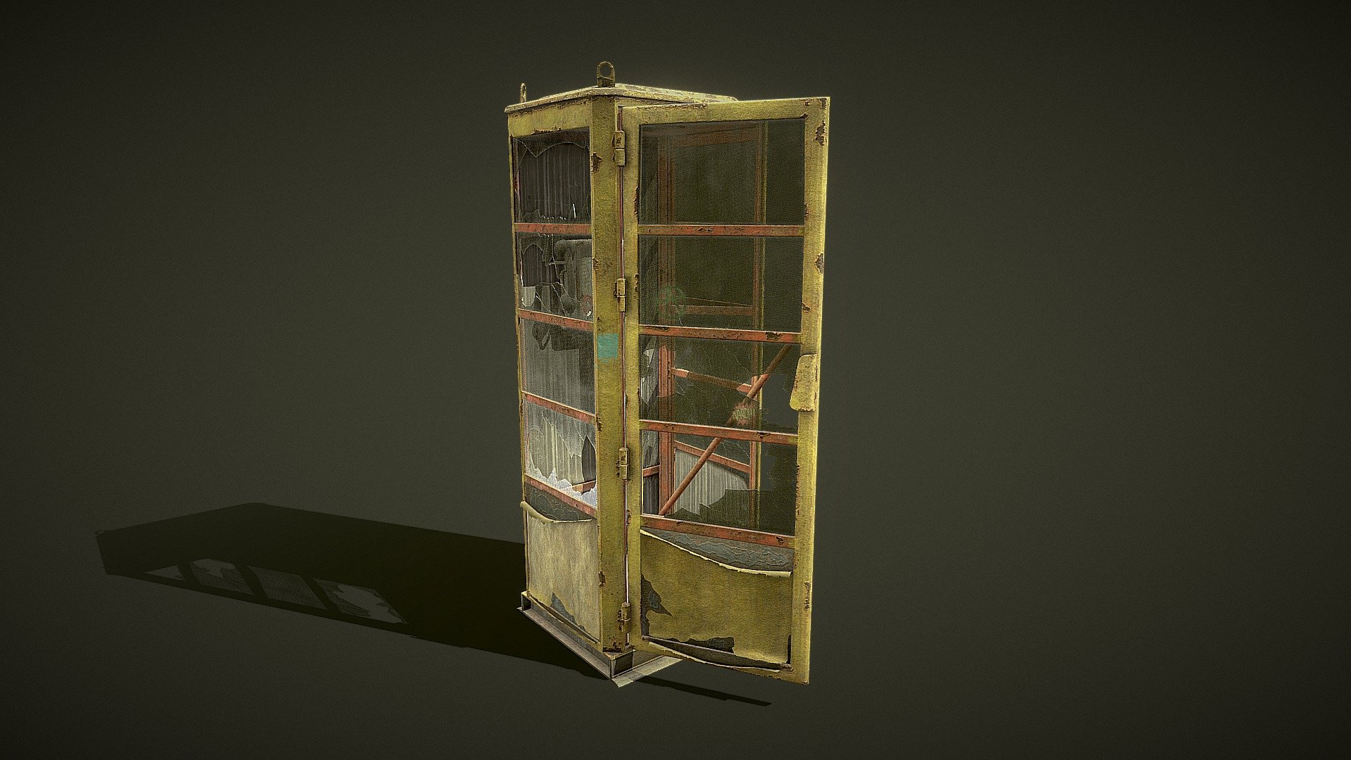 Phone station in Pripyat 3d model