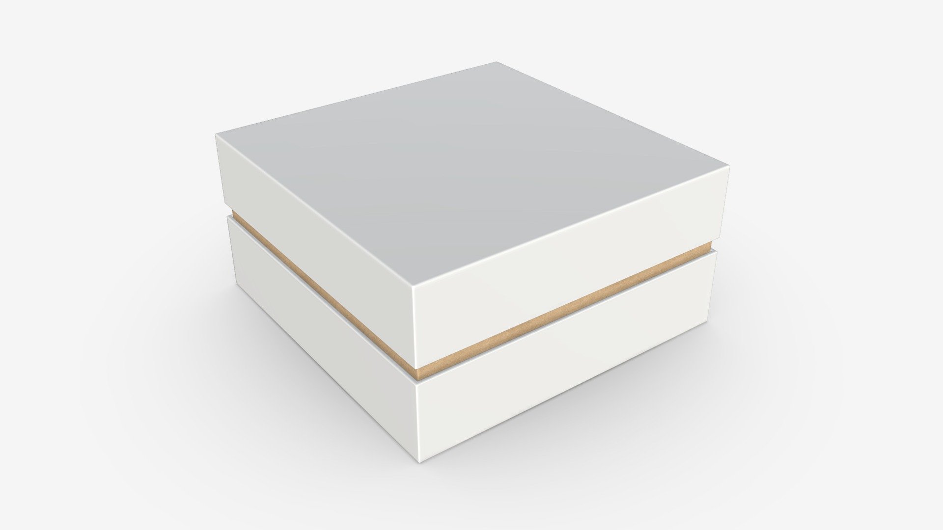 Paper gift box mockup 06 3d model