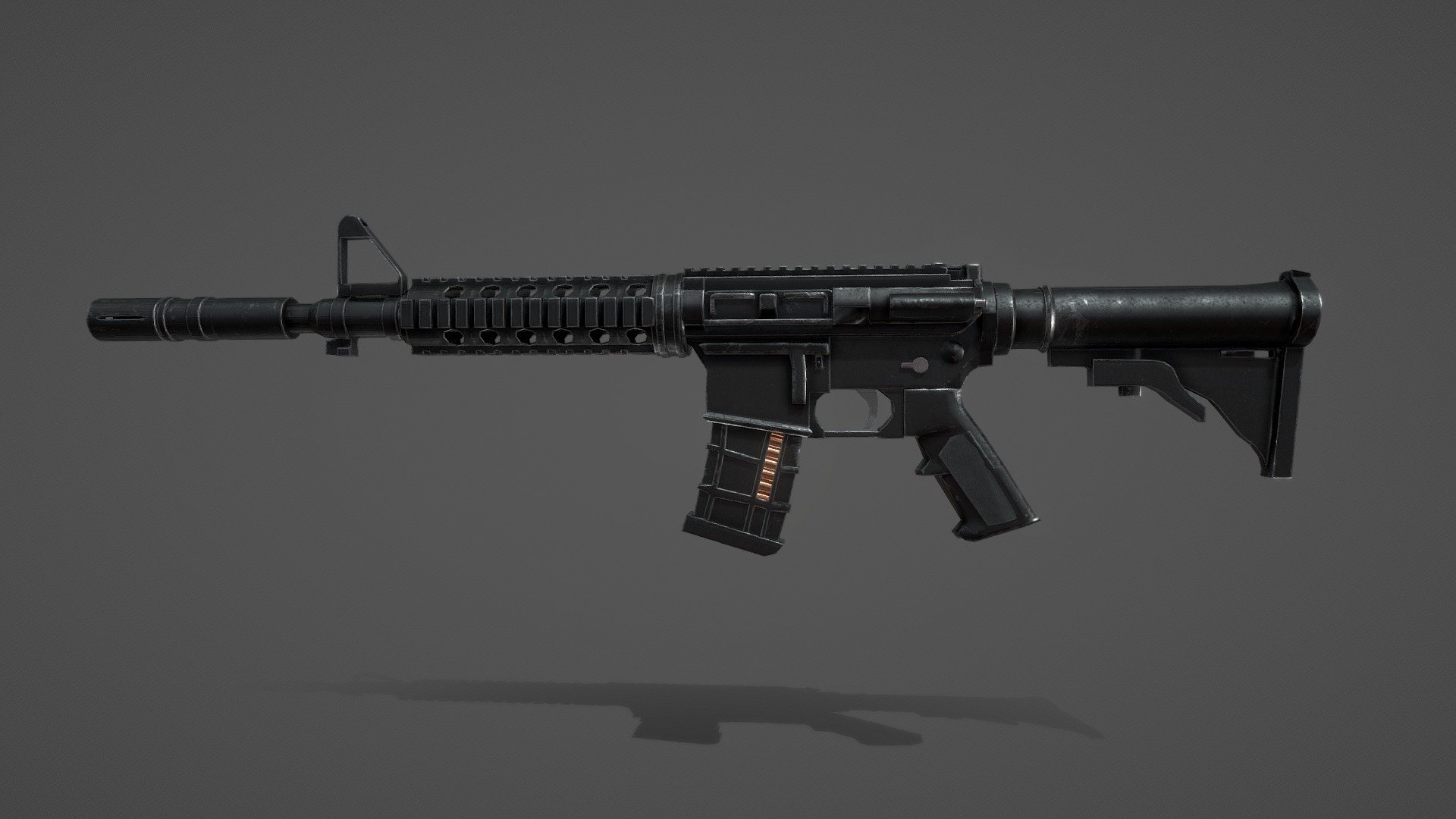 M4 Carbine Rifle 3d model