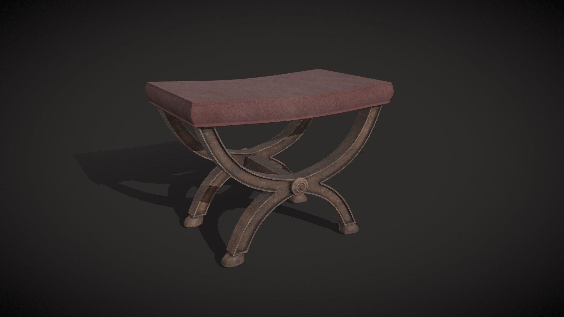 Roman Chair / Sella Curulis V1 3d model