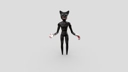 Cartoon Cat IK Rigged ( trevor henderson )