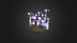 Mushroom House Diorama