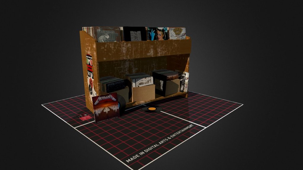 Record Store props 3d model