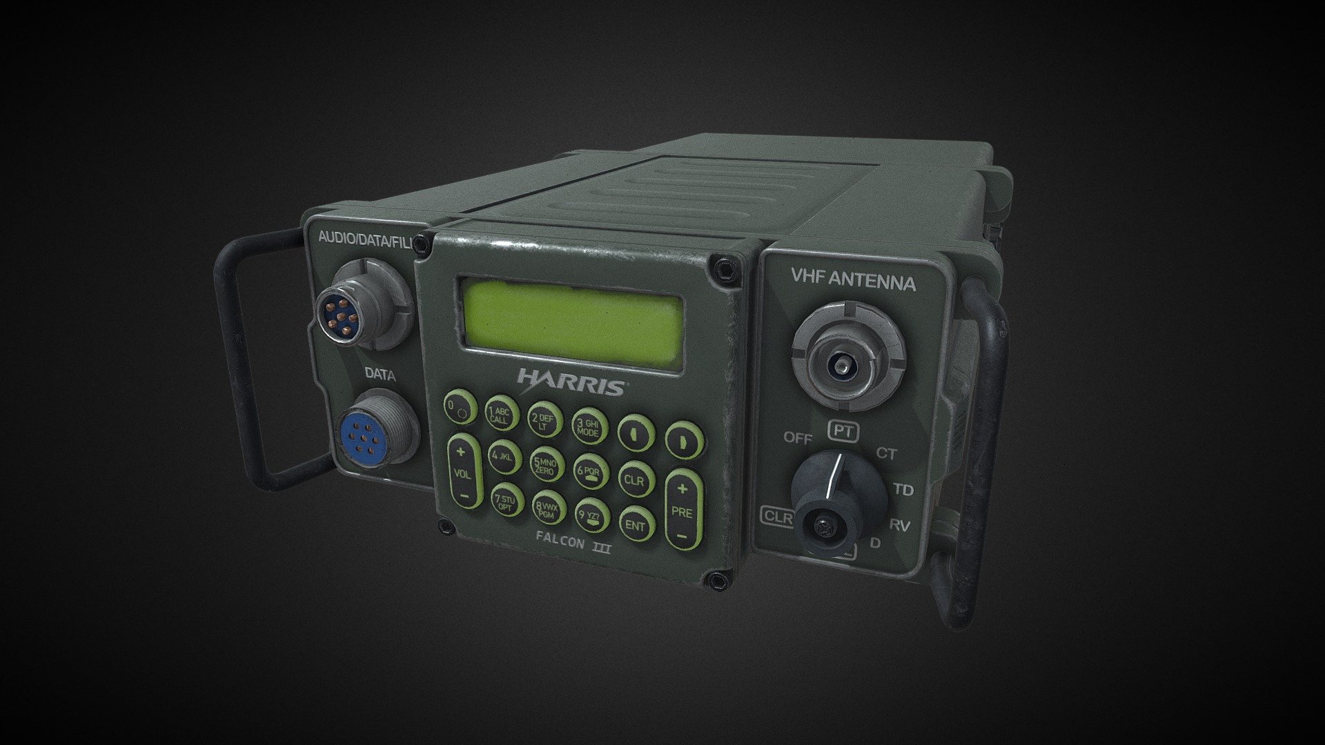 Harris AN/PRC 117 Radio 3d model