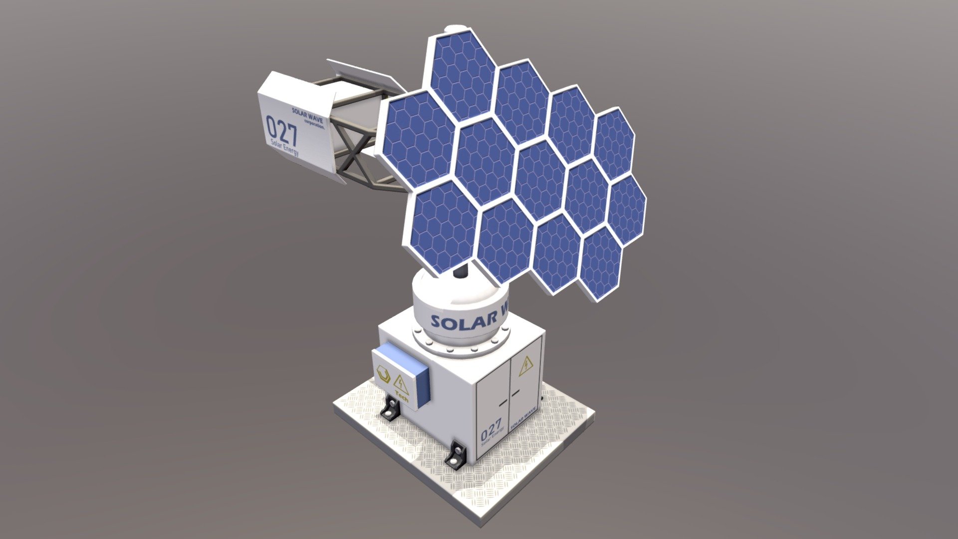 Simple Solar Station 1 3d model