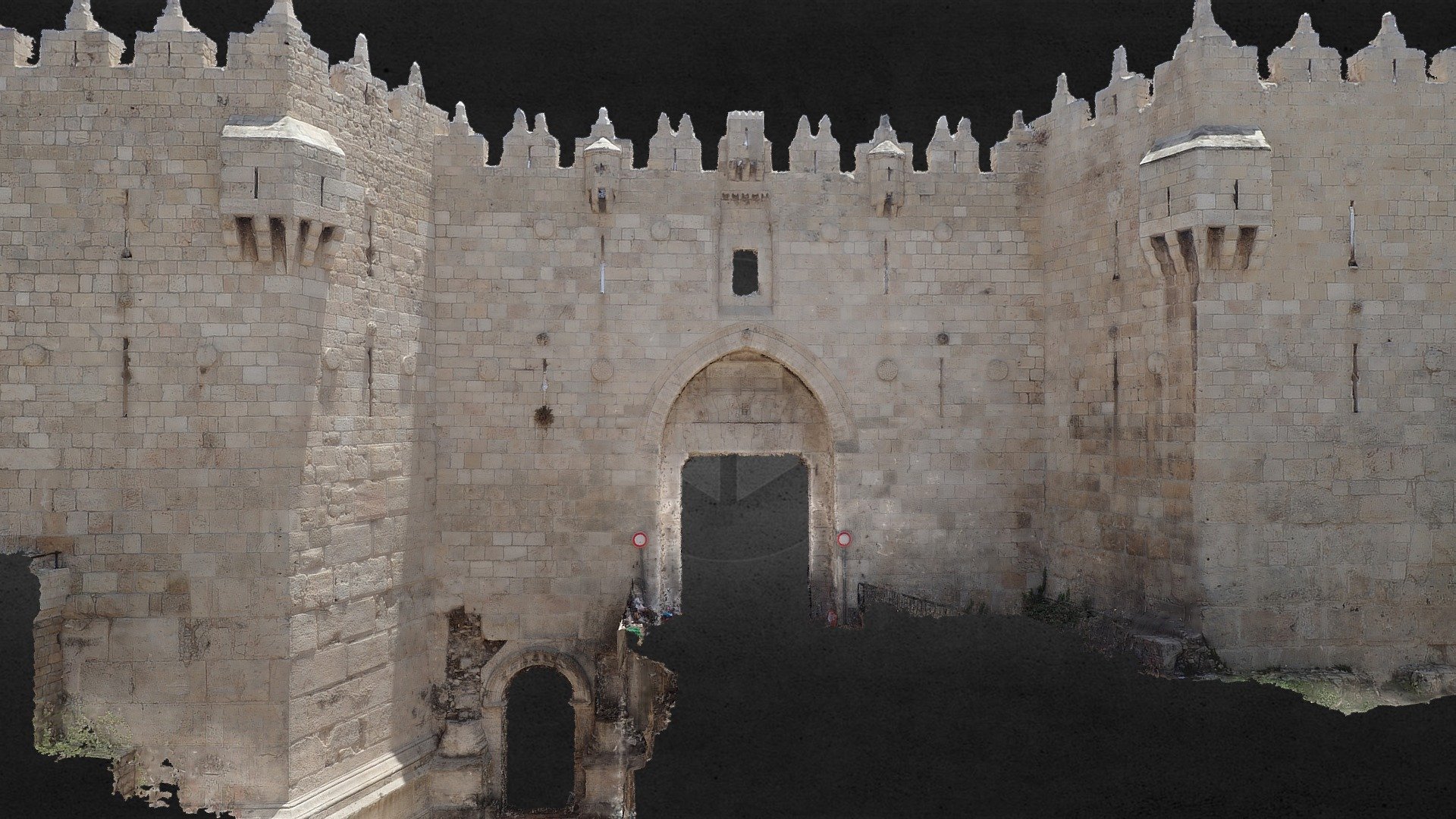 Damascus gate, Jerusalem 3d model