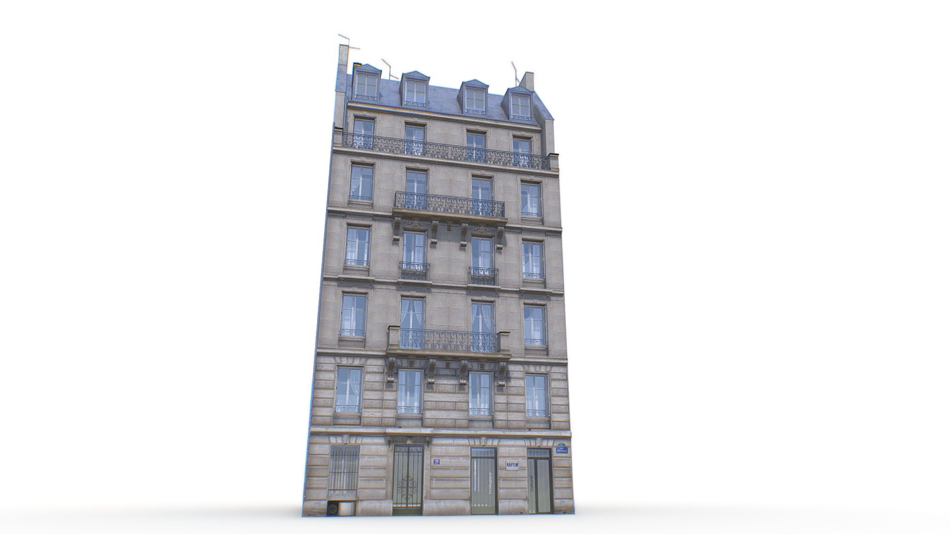 Paris Classical Building 3d model