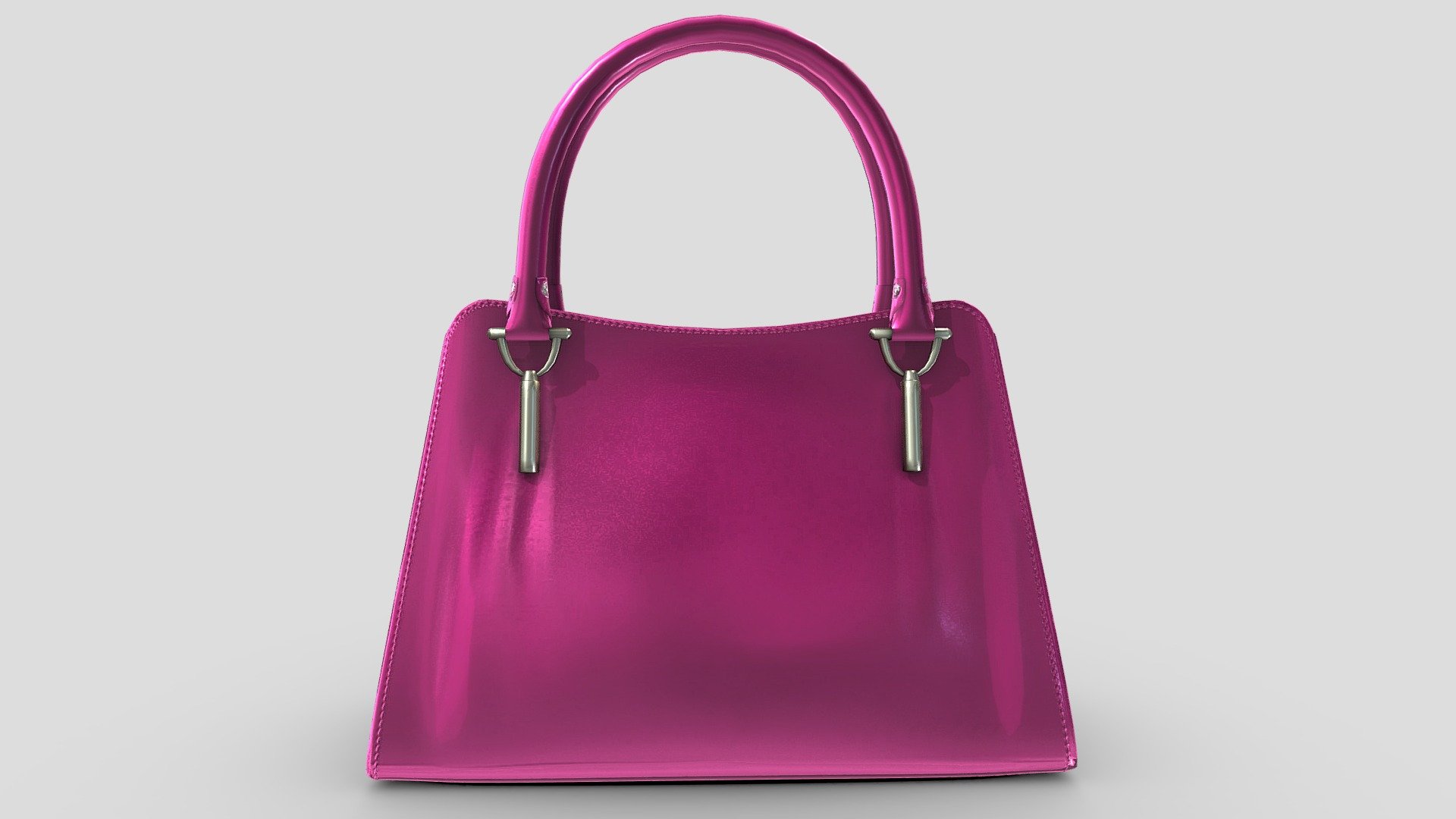 Classy Female Pink Handbag 3d model