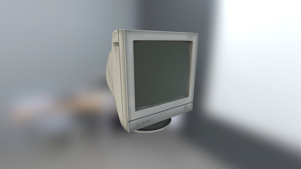 CRT Monitor 3d model