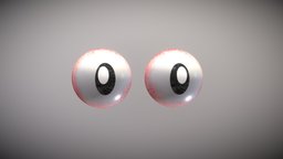 HIGH POLY Stylized Cartoon Eyes Free