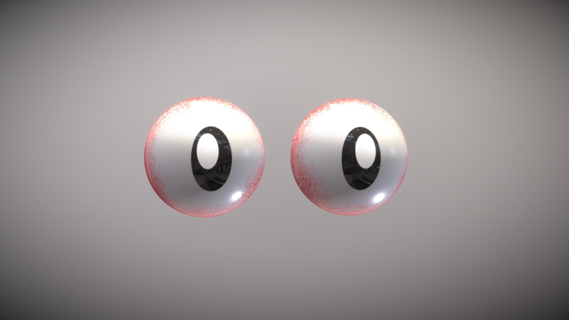 HIGH POLY Stylized Cartoon Eyes Free 3d model