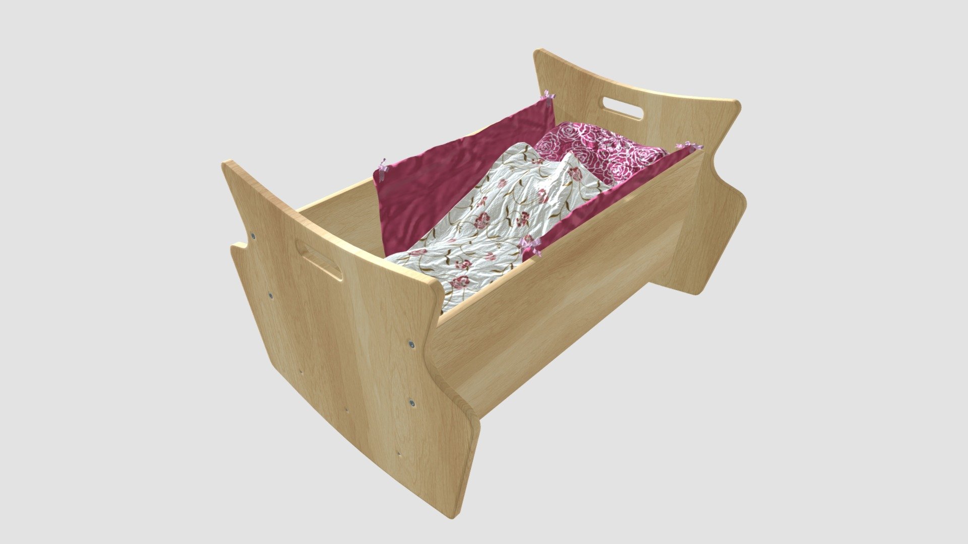 baby bed 3d model