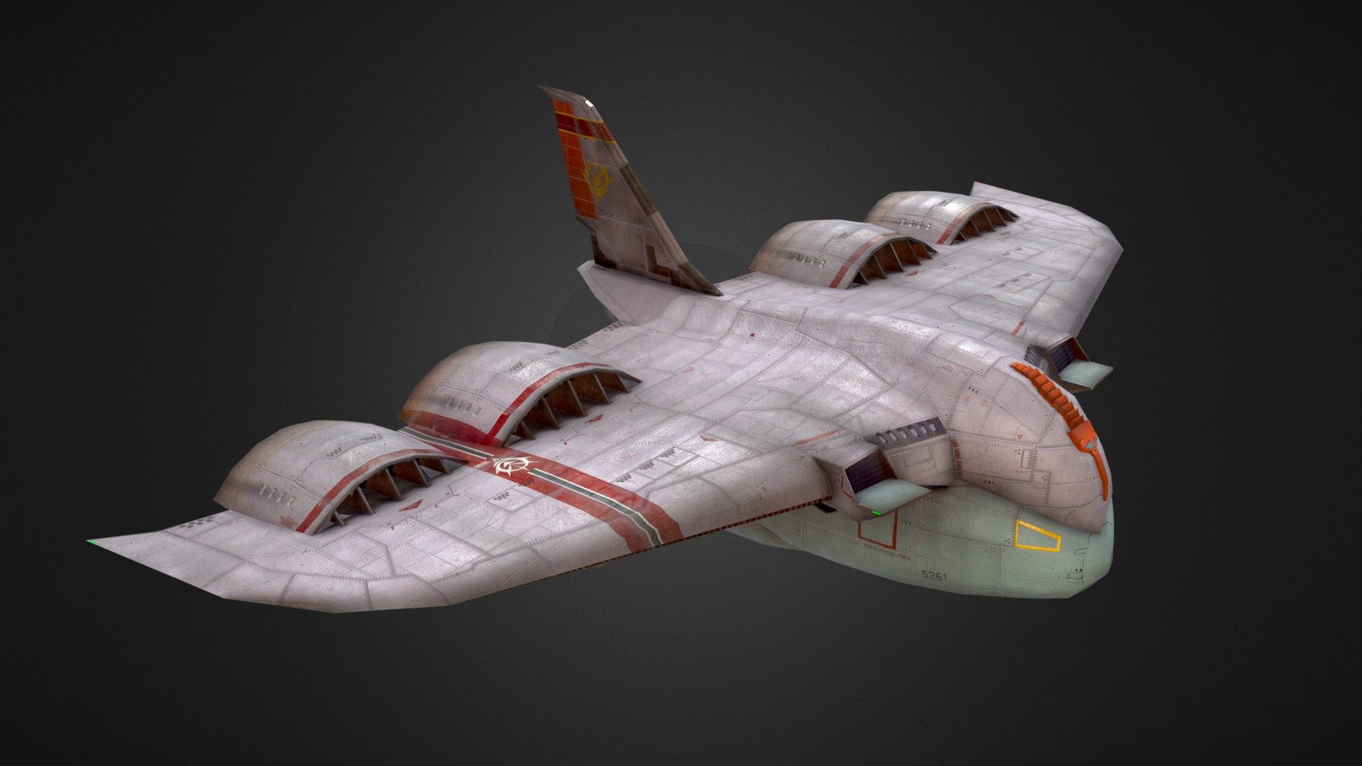 Gaw Attack Carrier Aircraft 3d model