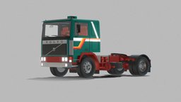 Volvo F12 1977 Lowpoly