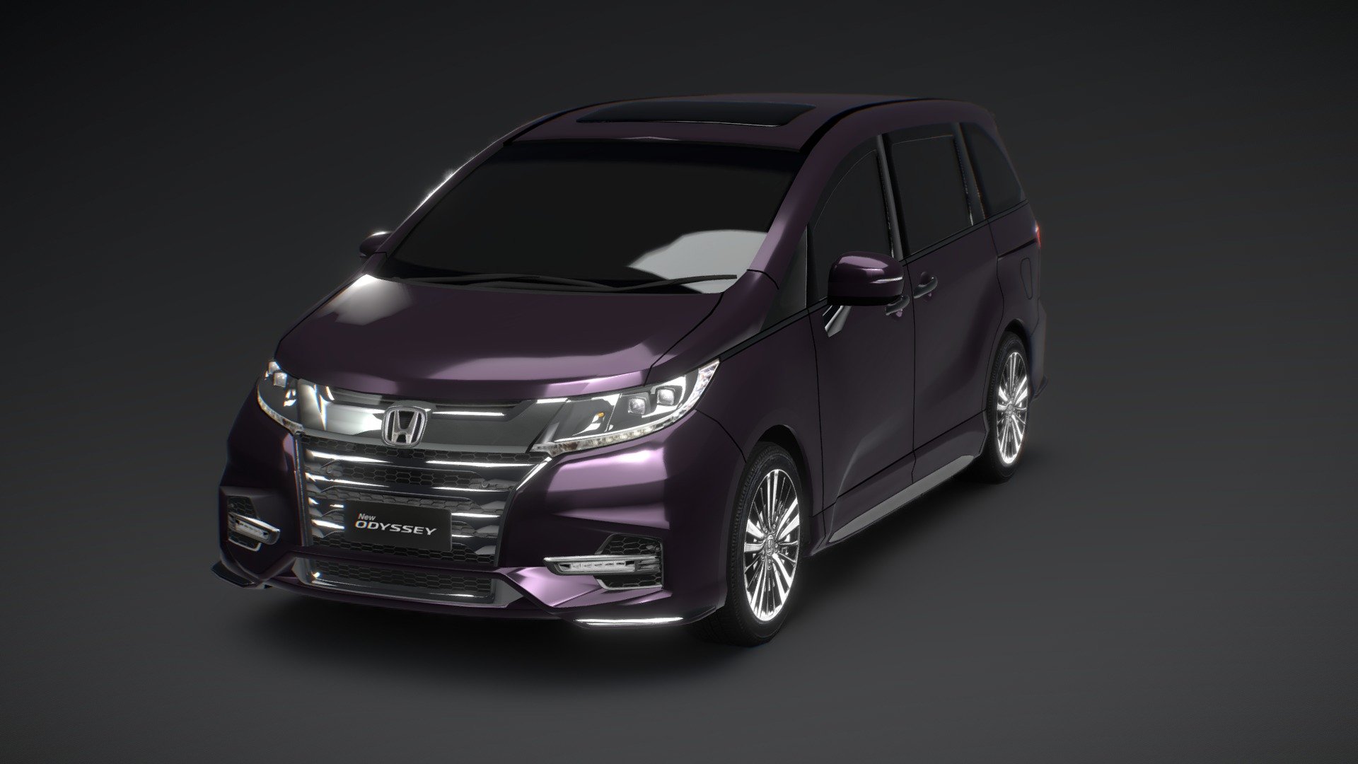 Honda Odyssey 2018 3d model