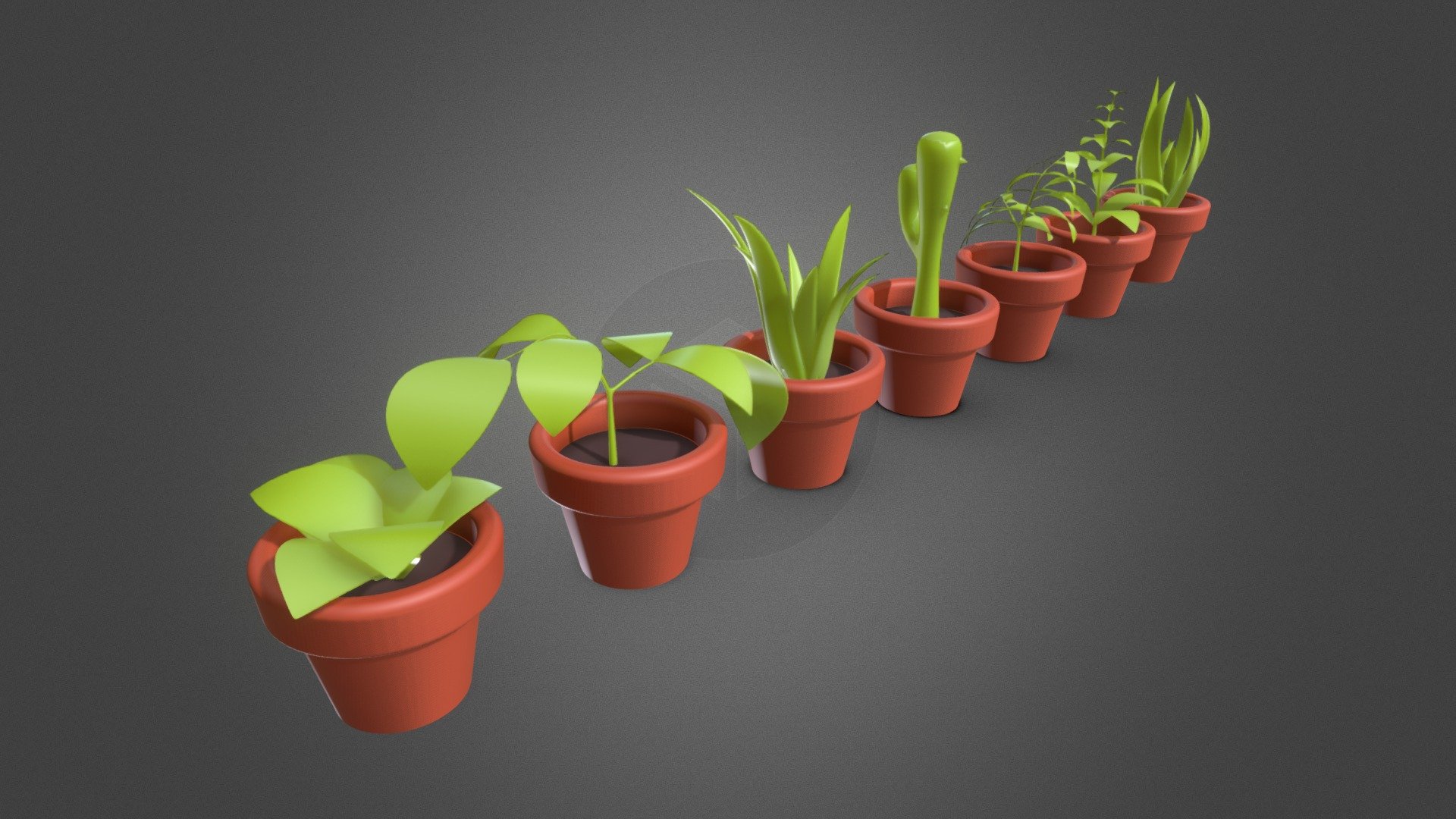 Plants 3d model