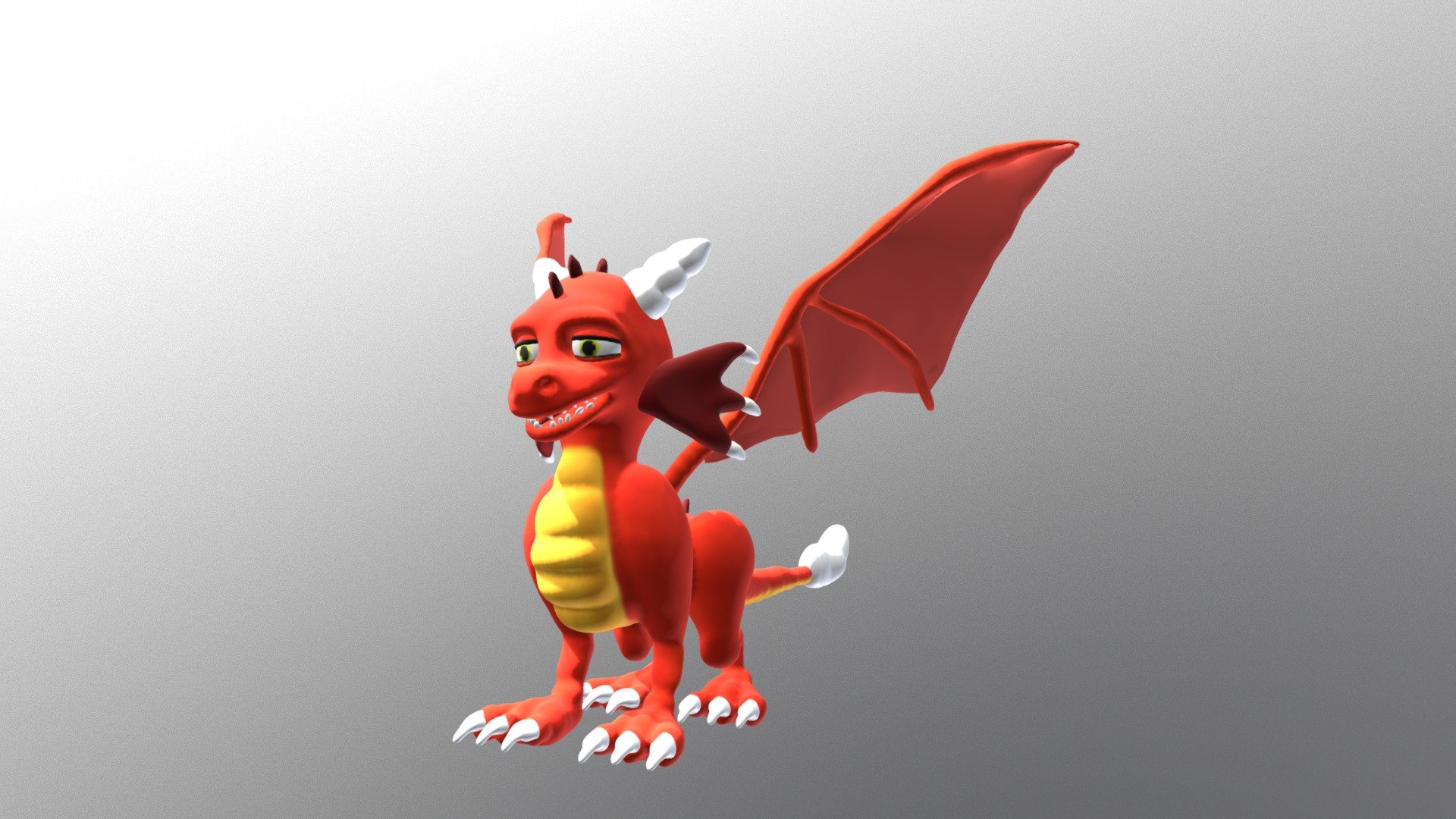 Dragon Cartoon 3d model