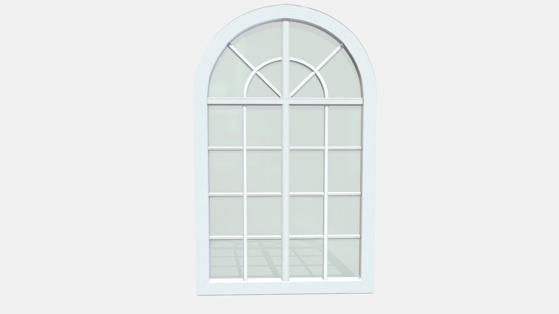 Big Arched Window 3d model